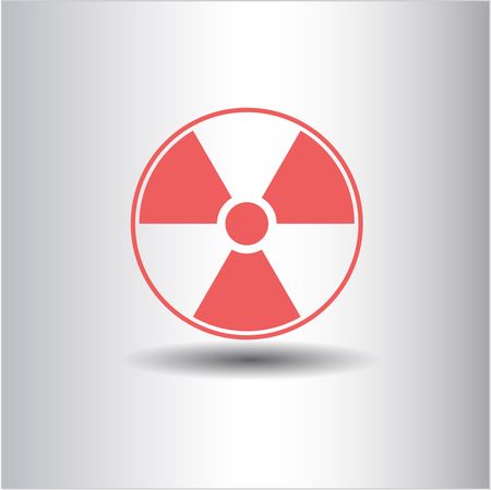 Nuclear, radioactive icon