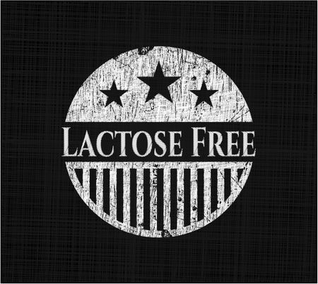 Lactose Free written on a chalkboard