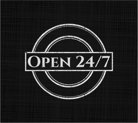 Open 24/7 on blackboard