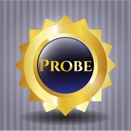 Probe gold emblem or badge