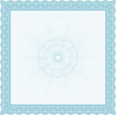 Sample Diploma. With guilloche pattern and background. Vector pattern that is used in currency and diplomas.Superior design. 
