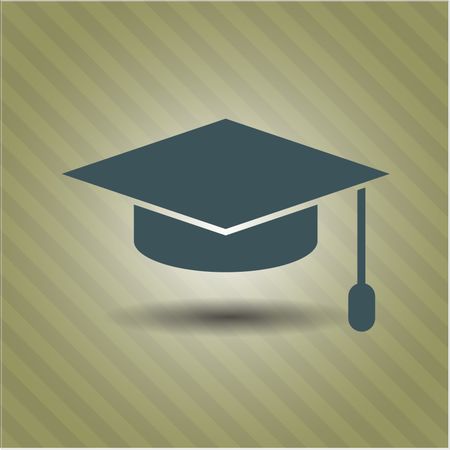 Graduation cap vector symbol