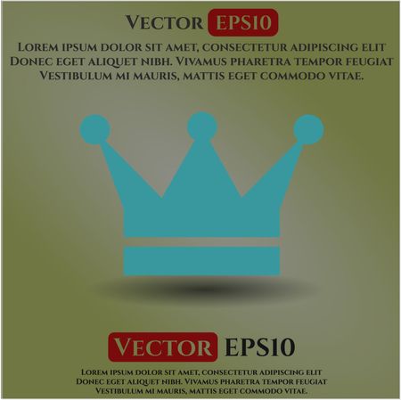 Crown vector symbol