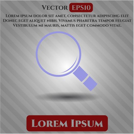 Magnifying glass, search vector icon