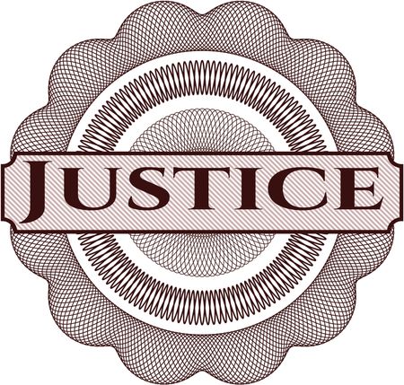 Justice abstract rosette