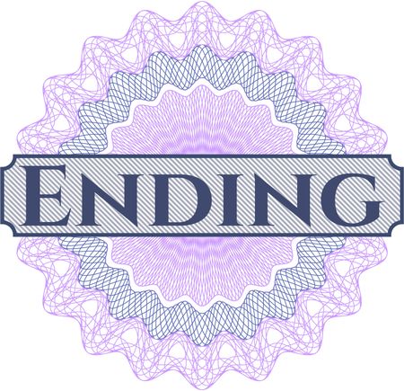 Ending abstract rosette