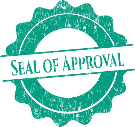 Seal of Approval rubber grunge texture seal