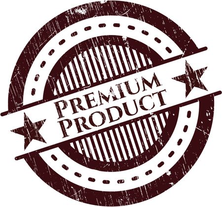 Premium Product rubber stamp with grunge texture