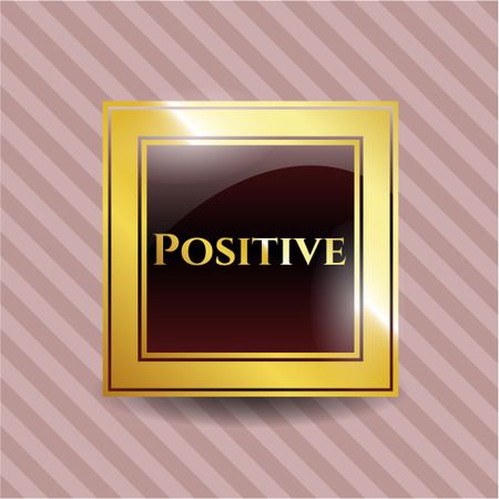 Positive shiny badge