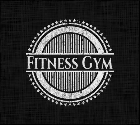 Fitness Gym chalk emblem