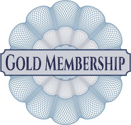 Gold Membership linear rosette