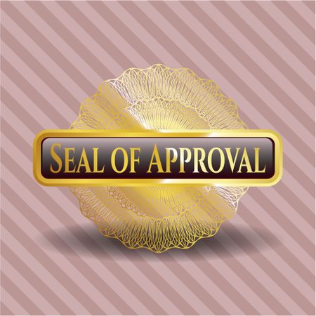 Seal of Approval gold emblem or badge
