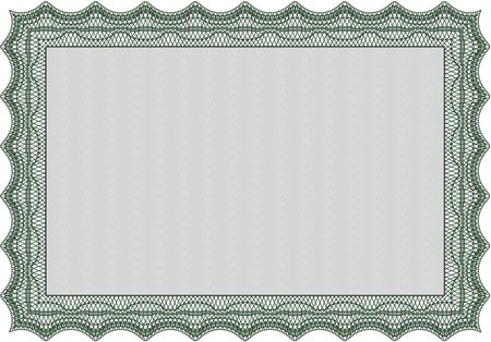 Diploma template or certificate template. Vector pattern that is used in currency and diplomas.With linear background. Cordial design. 