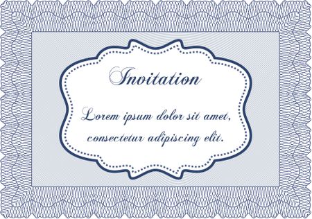 Invitation template. Customizable, Easy to edit and change colors.Complex background. Sophisticated design. 