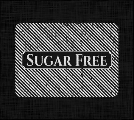 Sugar Free written on a chalkboard
