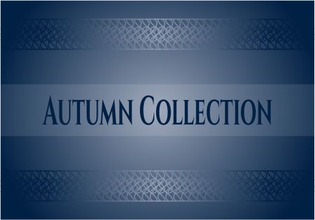 Autumn Collection retro style card, banner or poster