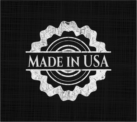 Made in USA chalkboard emblem