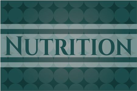 Nutrition card, poster or banner