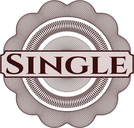 Single money style rosette