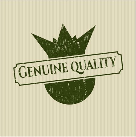 Genuine Quality grunge seal