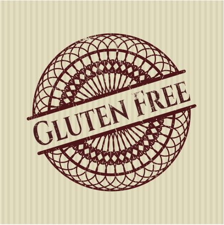 Gluten Free grunge stamp