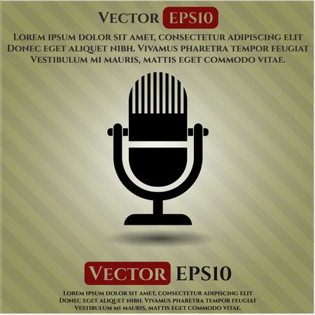 Microphone icon vector illustration