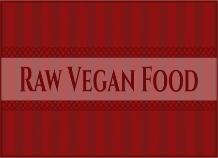 Raw Vegan Food poster