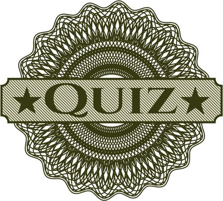 Quiz abstract linear rosette