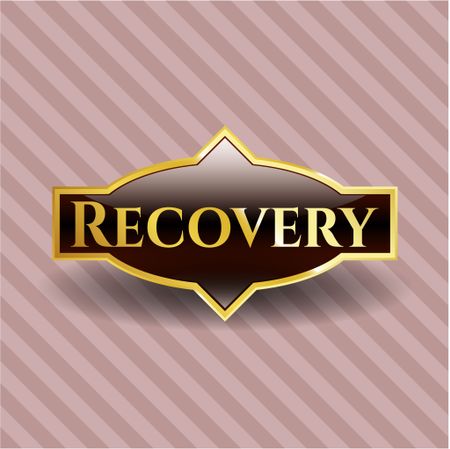 Recovery gold emblem or badge