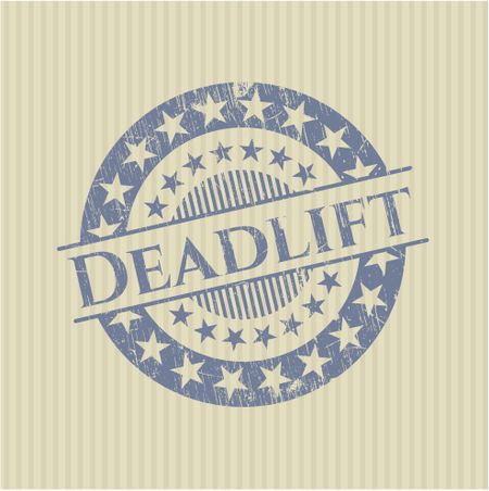 Deadlift grunge stamp
