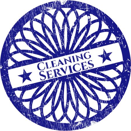 Cleaning Services rubber grunge stamp