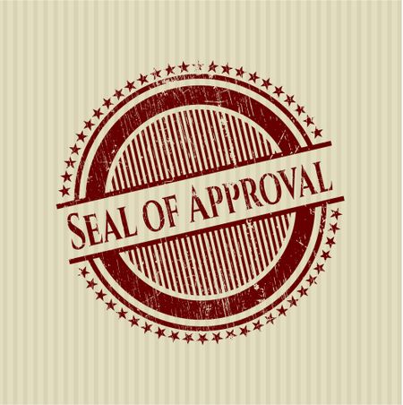 Seal of Approval rubber stamp
