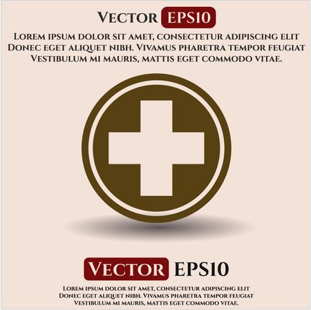 Medicine vector icon or symbol