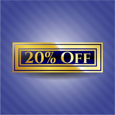 20% Off golden badge