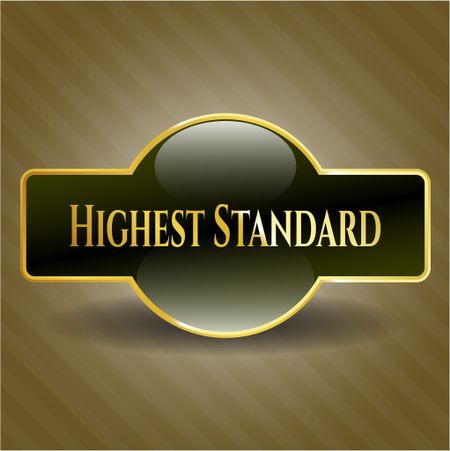 Highest Standard gold shiny emblem
