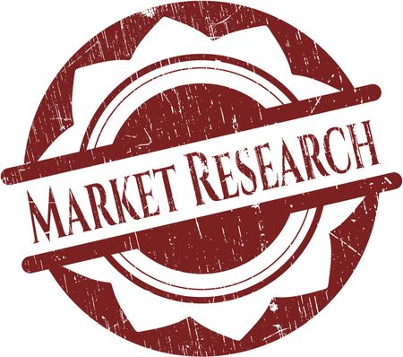 Market Research grunge stamp