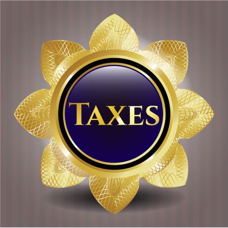 Taxes golden badge