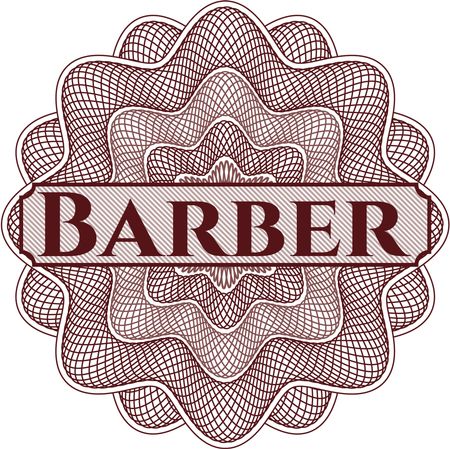 Barber abstract linear rosette
