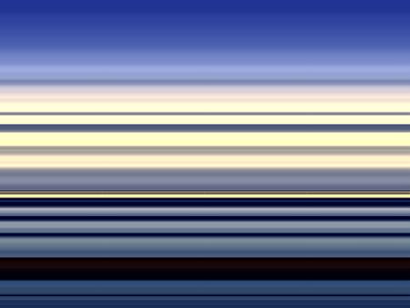 Abstract sunset over water, with parallel stripes and a gradient blue and pale yellow sky, for decoration and background