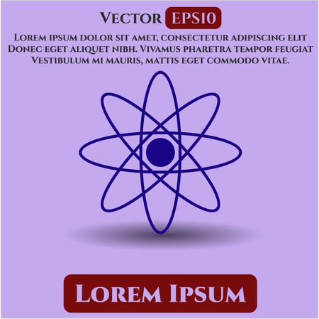 Atom vector icon