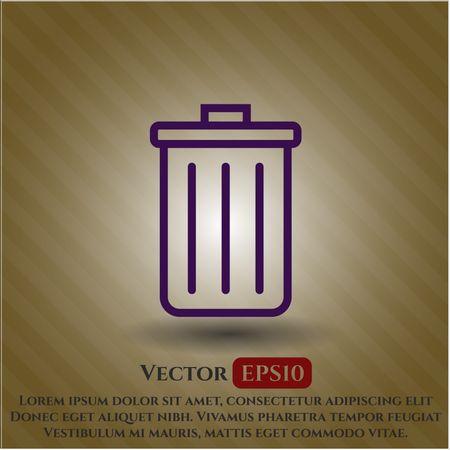 Trash Can vector icon