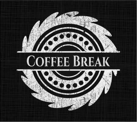 Coffee Break with chalkboard texture