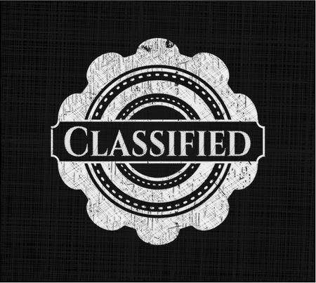 Classified with chalkboard texture