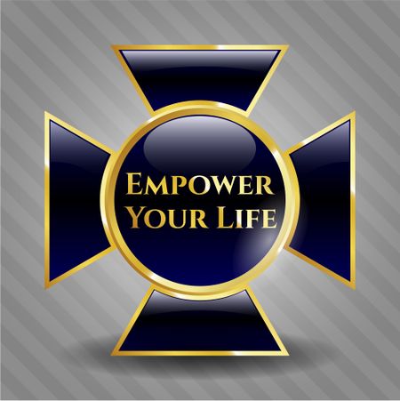 Empower Your Life gold shiny emblem