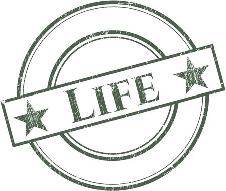 Life rubber grunge texture stamp