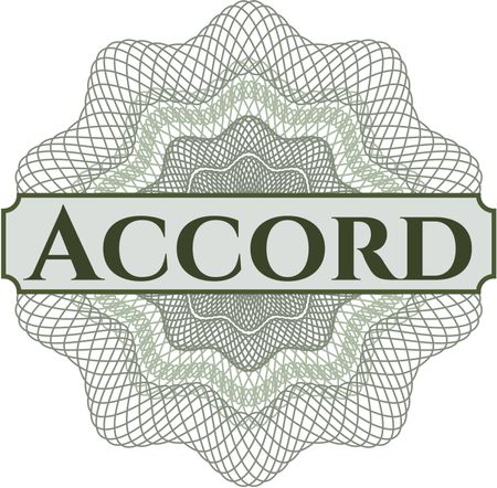 Accord money style rosette