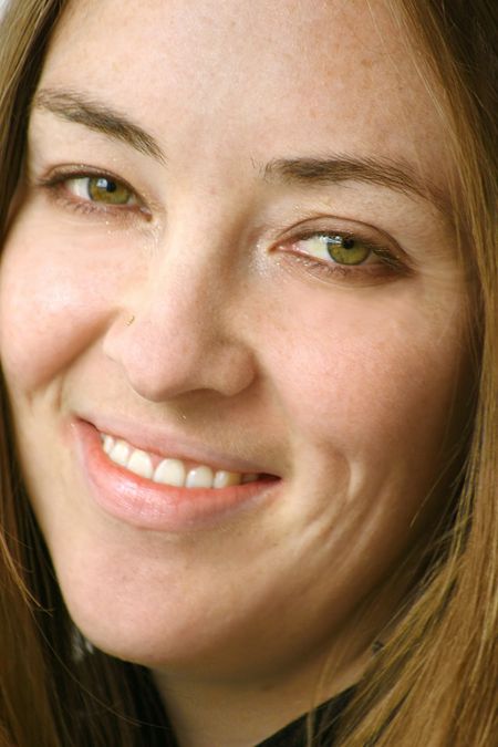 girl portrait with a beautiful smile