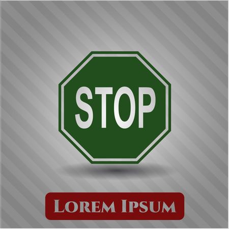 Stop vector icon