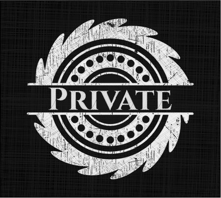 Private on blackboard