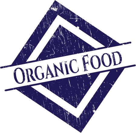 Organic Food grunge stamp